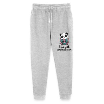 Panda mit ständigem Schmerz - Stanley/Stella Teenager Bio Jogginghose Mini Mover  - Grau meliert - Vorne