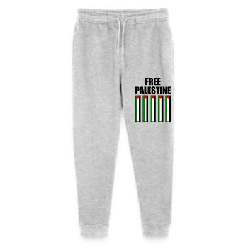 Free palestine - Stanley/Stella Mini Mover Teen Organic Jogging Trousers  - heather grey - Front