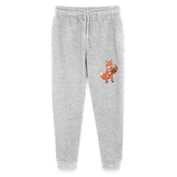 Cartoon Fuchs spielt Euphonium - Stanley/Stella Teenager Bio Jogginghose Mini Mover  - Grau meliert - Vorne