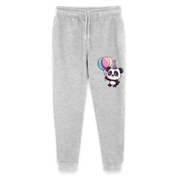 Panda Birthday Baby - Stanley/Stella Mini Mover Teen Organic Jogging Trousers  - heather grey - Front