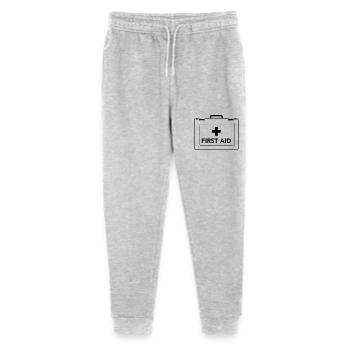 first aid case design - Stanley/Stella Mini Mover Teen Organic Jogging Trousers  - heather grey - Front