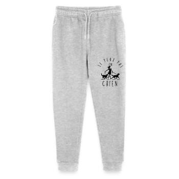 Je peux pas, j'ai chiens. - Pantalon de jogging bio Mini Mover Stanley/Stella Ado  - gris chiné - Devant
