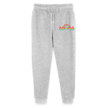 Pansexual Pride Heartbeat - Pantalon de jogging bio Mini Mover Stanley/Stella Ado  - gris chiné - Devant