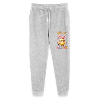 Groovy Easter - Stanley/Stella Teenager Bio Jogginghose Mini Mover  - Grau meliert - Vorne