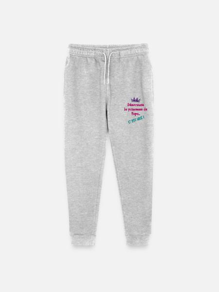 Princesse de Papa - Pantalon de jogging bio Mini Mover Stanley/Stella Ado - gris chiné