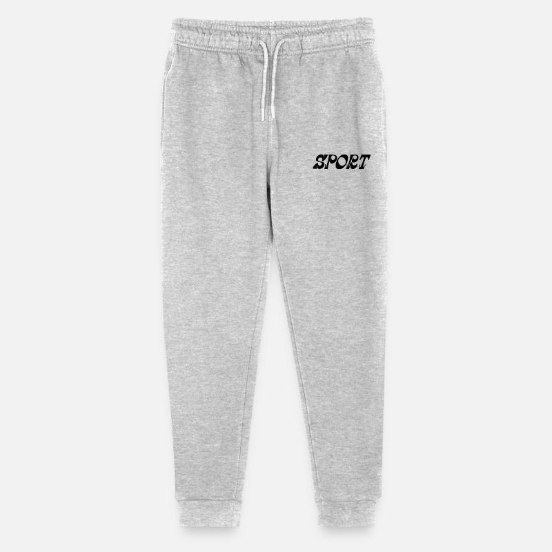 Graphismes sportifs dynamiques avec oscillations d’énergie - Pantalon de jogging bio Mini Mover Stanley/Stella Ado  - gris chiné