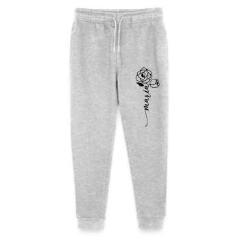 Maria Surname First Name Name Flower - Stanley/Stella Mini Mover Teen Organic Jogging Trousers  - heather grey - Front