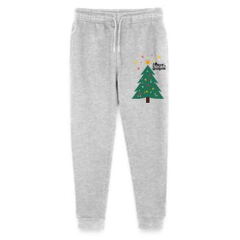 Weihnachtsbaum - Christbaum - Stanley/Stella Teenager Bio Jogginghose Mini Mover  - Grau meliert - Vorne