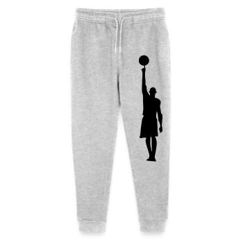 Basketball Silhouette Premium Sweatshirt - Stanley/Stella Mini Mover Teen Organic Jogging Trousers  - heather grey - Front