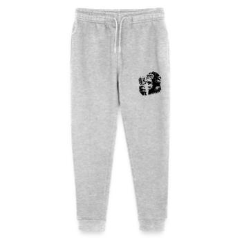 Monkey Orchestra Singer with Vintage Microphone - Stanley/Stella Mini Mover Teen Organic Jogging Trousers  - heather grey - Front