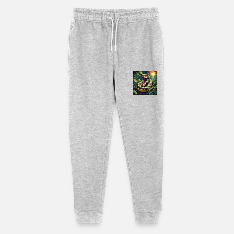 Python Snake - Stanley/Stella Mini Mover Teen Organic Jogging Trousers  - heather grey