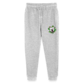 Bande dessinée Bouledogue chanceux avec coccinelle - Pantalon de jogging bio Mini Mover Stanley/Stella Ado  - gris chiné - Devant