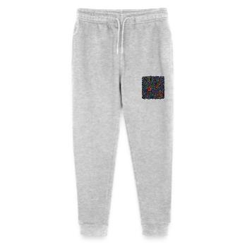 Graphismes psychédéliques - Pantalon de jogging bio Mini Mover Stanley/Stella Ado  - gris chiné - Devant