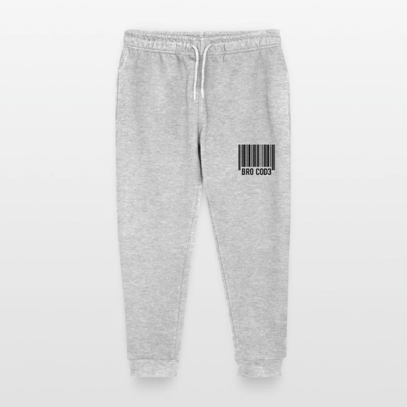 Bro Cod3 Barcode Design - Bro Code Stanley/Stella Mini Mover Teen Organic Jogging Trousers 