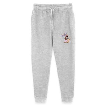 Funny otter with parasol sitting on snail - Stanley/Stella Mini Mover Teen Organic Jogging Trousers  - heather grey - Front