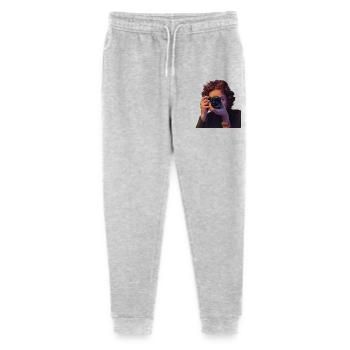 Photography Realistic Portrait Designs - Stanley/Stella Mini Mover Teen Organic Jogging Trousers  - heather grey - Front