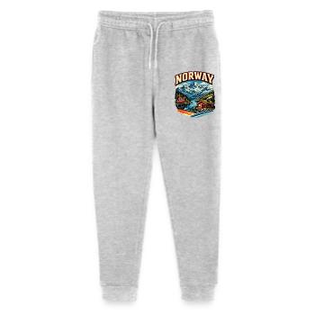 Conception de chalets de montagne dans les fjords norvégiens - Pantalon de jogging bio Mini Mover Stanley/Stella Ado  - gris chiné - Devant