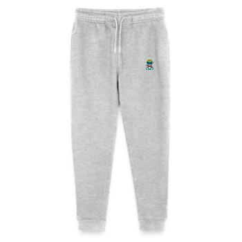 Pixel Bear King - Stanley/Stella Mini Mover Teen Organic Jogging Trousers  - heather grey - Front