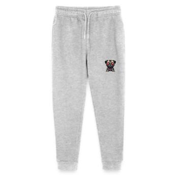 Pug Cyborg Robot Red Eyes - Stanley/Stella Mini Mover Teen Organic Jogging Trousers  - heather grey - Front