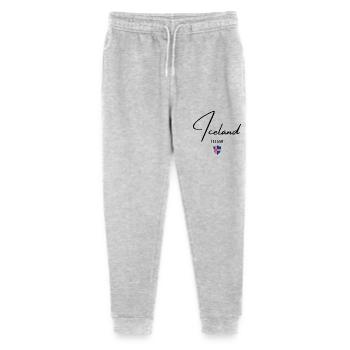 Drapeau de l’Islande, fierté islandaise - Pantalon de jogging bio Mini Mover Stanley/Stella Ado  - gris chiné - Devant