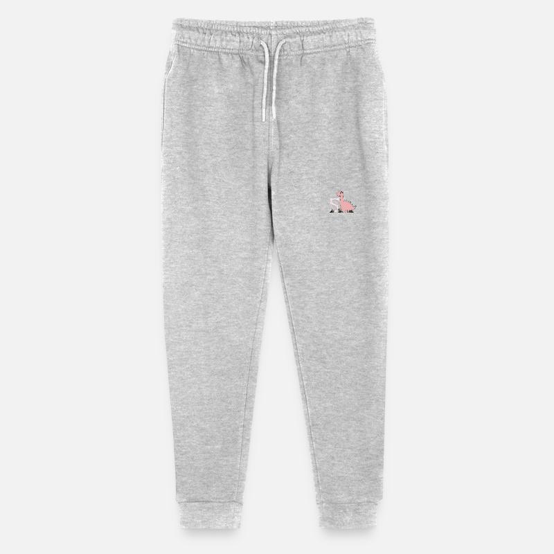 Litera S - Ekologiczne młodzieżowe spodnie dresowe Mini Mover Stanley/Stella  - szary melanż