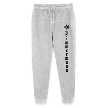 Zimmermann Symbol mit vertikaler Schrift - Stanley/Stella Teenager Bio Jogginghose Mini Mover  - Grau meliert - Vorne