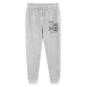 Palmen, Meer und Sonne - Beach Days & Ocean Breeze - Stanley/Stella Teenager Bio Jogginghose Mini Mover  - Grau meliert - Vorne
