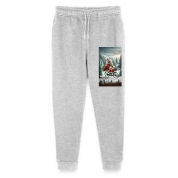 Santa Claus - Stanley/Stella Mini Mover Teen Organic Jogging Trousers  - heather grey - Front