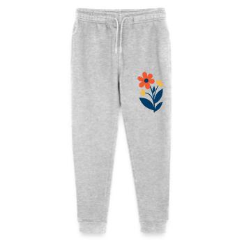 Florale Formen – frisch & farbenfroh - Stanley/Stella Teenager Bio Jogginghose Mini Mover  - Grau meliert - Vorne