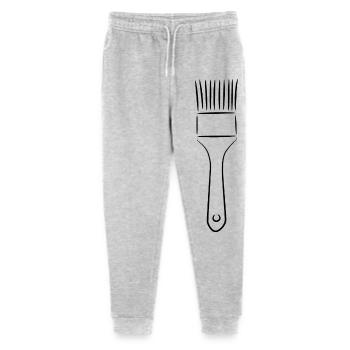 Painter Brush Drawing - Stanley/Stella Mini Mover Teen Organic Jogging Trousers  - heather grey - Front