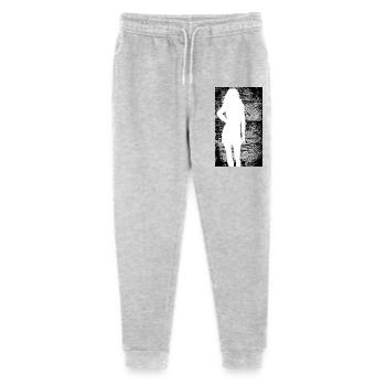 Silhouette woman dirty background - Stanley/Stella Teenager Bio Jogginghose Mini Mover  - Grau meliert - Vorne