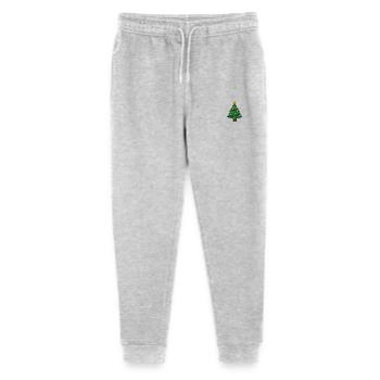 Christmas tree embroidered - Stanley/Stella Mini Mover Teen Organic Jogging Trousers  - heather grey - Front