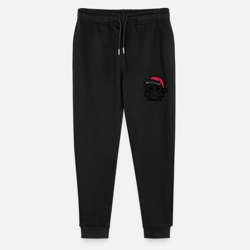 hibou doux Noël - Pantalon de jogging bio Mini Mover Stanley/Stella Ado  - noir