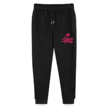 Puzzle Love - Stanley/Stella Mini Mover Teen Organic Jogging Trousers  - black - Front