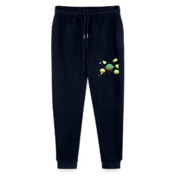 Galaxie spatiale Planète Étoiles - Pantalon de jogging bio Mini Mover Stanley/Stella Ado  - marine - Devant