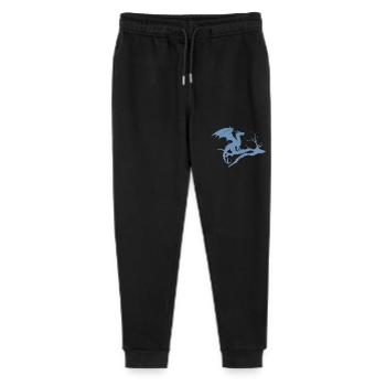 drache design silhouette toter baum - Stanley/Stella Teenager Bio Jogginghose Mini Mover  - Schwarz - Vorne