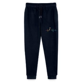 Carpenter heartbeat - gift idea - Stanley/Stella Mini Mover Teen Organic Jogging Trousers  - navy - Front