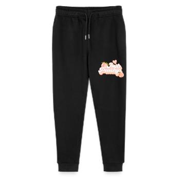 Summer Peach Design Heart Peaches Fruity - Pantalon de jogging bio Mini Mover Stanley/Stella Ado  - noir - Devant