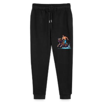 Bärenreiter Abenteuer Cartoon Design - Stanley/Stella Teenager Bio Jogginghose Mini Mover  - Schwarz - Vorne