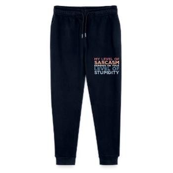 My level of sarcasm depends your level f stupidity - Pantalon de jogging bio Mini Mover Stanley/Stella Ado  - marine - Devant