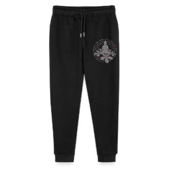 Mandala Bouddha - Pantalon de jogging bio Mini Mover Stanley/Stella Ado  - noir - Devant