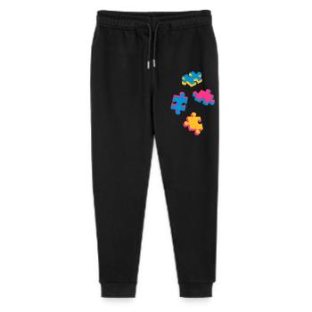 quatre pièces de puzzle - Pantalon de jogging bio Mini Mover Stanley/Stella Ado  - noir - Devant