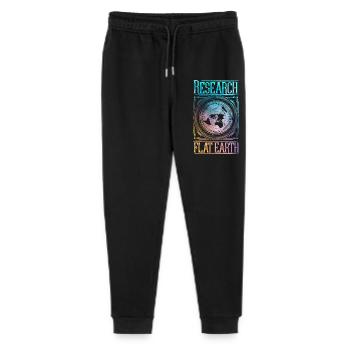 Research Flat Earth - Stanley/Stella Mini Mover Teen Organic Jogging Trousers  - black - Front