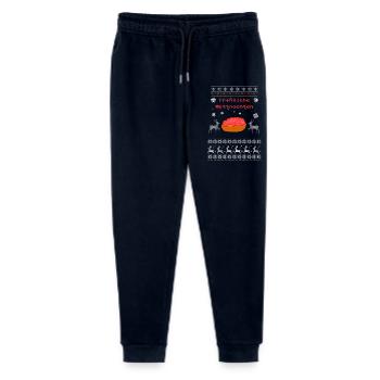 Ugly Christmas Fröhliche Weihnachten Mett fleisch - Stanley/Stella Teenager Bio Jogginghose Mini Mover  - Navy - Vorne