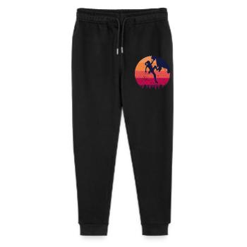 Klettern bergsteigen Kletterin frau geschenk - Stanley/Stella Teenager Bio Jogginghose Mini Mover  - Schwarz - Vorne