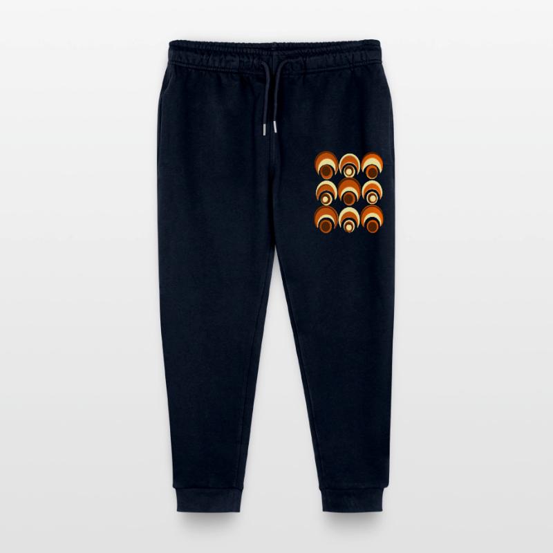 60s 70s Retro Pattern Circle Style Pattern Stanley/Stella Mini Mover Teen Organic Jogging Trousers 
