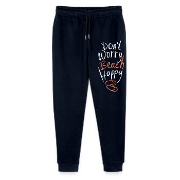 Dont Worry Beach Happy Sommer Spruch - Stanley/Stella Teenager Bio Jogginghose Mini Mover  - Navy - Vorne
