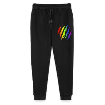 Pride LGBTQ Regenbogen Kratzspur - Stanley/Stella Teenager Bio Jogginghose Mini Mover  - Schwarz - Vorne