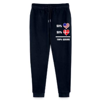 USA and Denmark ingenious flag design - Stanley/Stella Mini Mover Teen Organic Jogging Trousers  - navy - Front