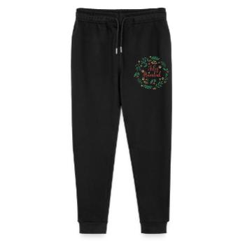 playera feliz navidad camiseta merry christmas - Stanley/Stella Mini Mover Teen Organic Jogging Trousers  - black - Front
